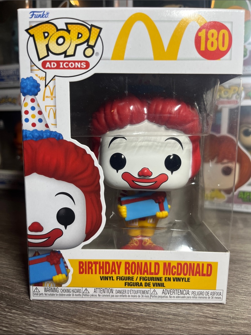 Funko Pop! Ad Icons Birthday Ronald McDonald - Red, White, Yellow, Blue